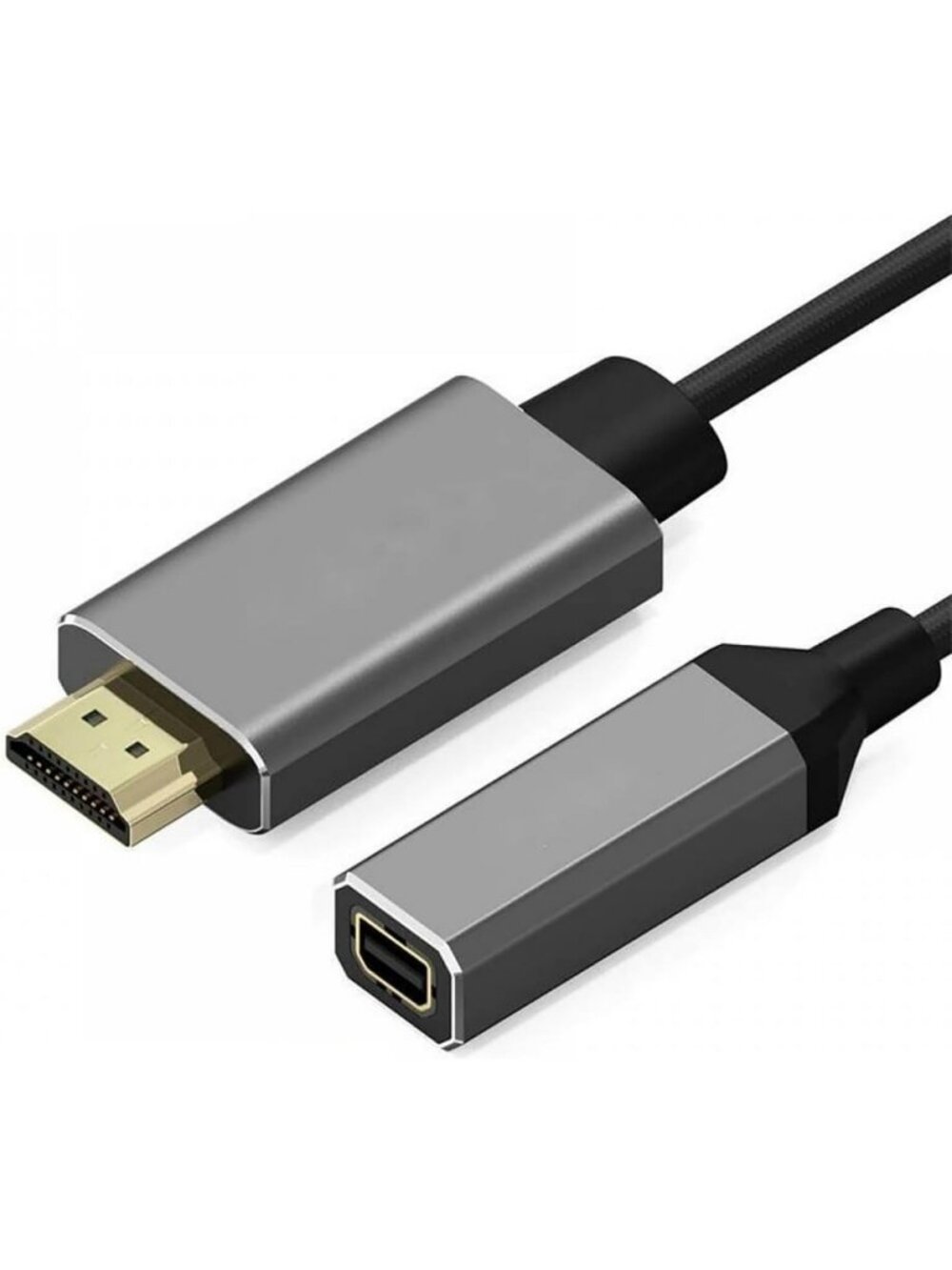 4K HDMI to Mini DisplayPort Converter Adapter Cable - Male to Female Video Cable